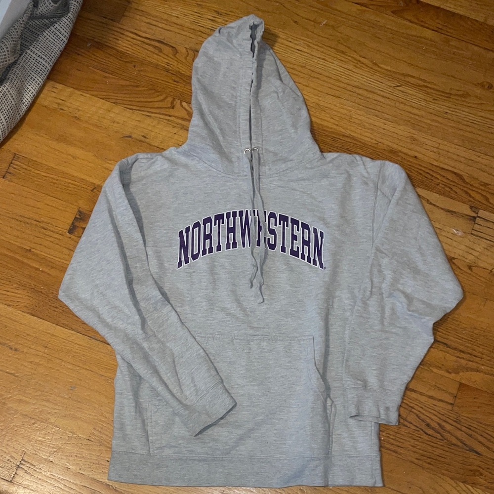 Northwestern Gray Hoodie Sweater